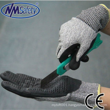 NMSAFETY New Products PVC dots cut resistant hand gloves